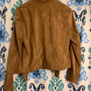 BB Dakota Jackets & Coats - BB Dakota whiskey faux suede draped jacket Large BB Dakota Jackets & Coats - BB Dakota whiskey faux suede draped jacket Large